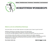 Tablet Screenshot of boksfitnessworkshops.com